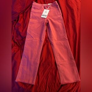 RFM Muted red/pink Straight leg denim